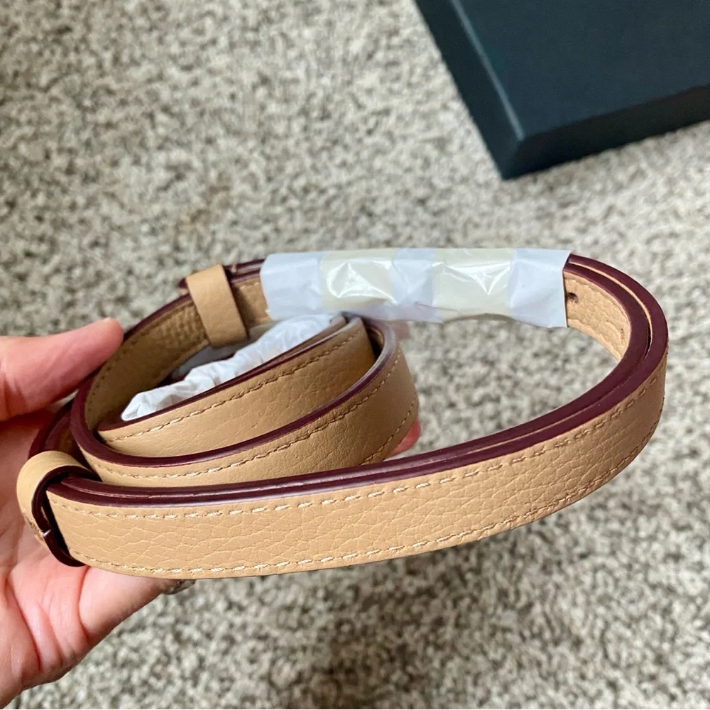 Strathberry Mosaic Nano Crossbody Bag In Caramel - Picture 13 of 16